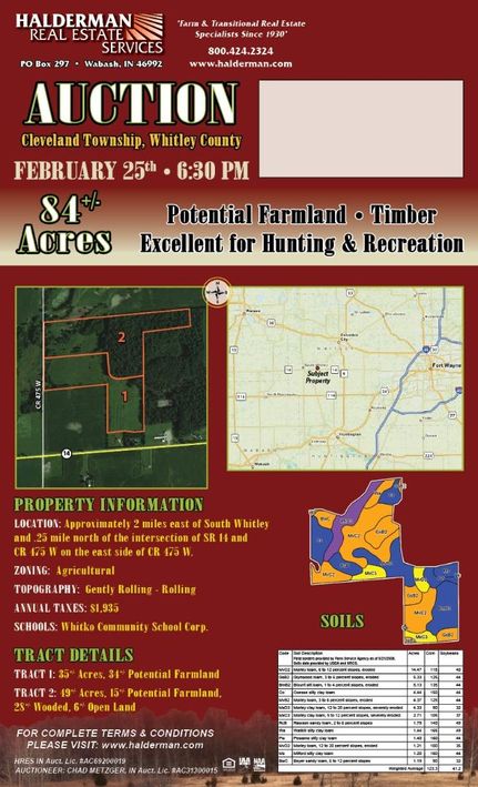 Ranch Property in Whitley County, Indiana