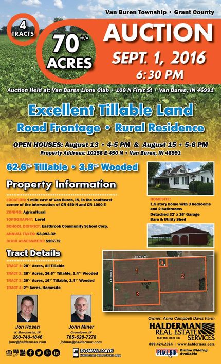 Ranch Property in Grant County, Indiana