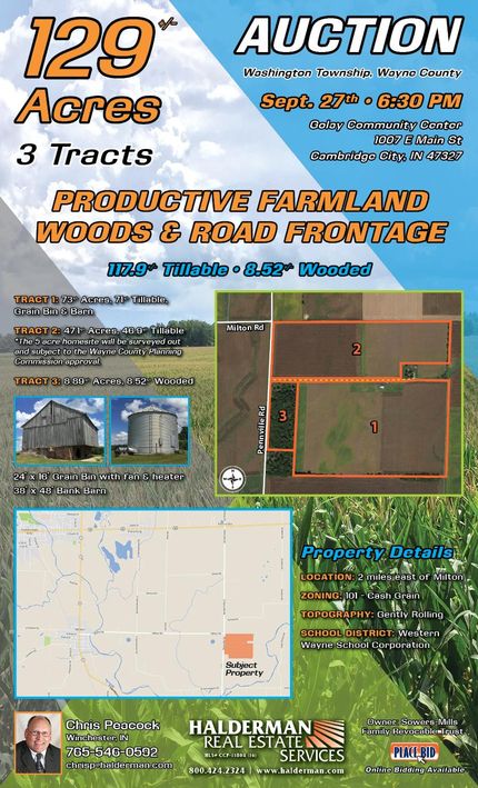 Farm Property in Wayne County, Indiana