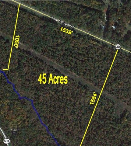 Hunting Land in King William County, Virginia