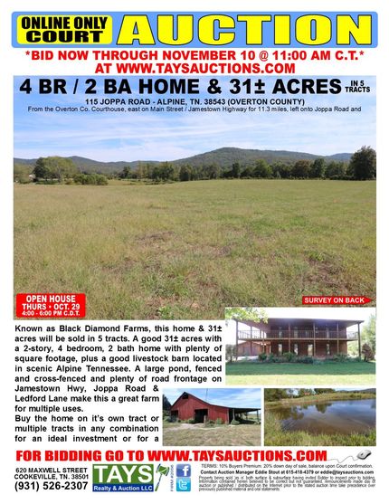 Ranch Property in Overton County, Tennessee