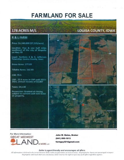 Ranch Property in Louisa County, Iowa