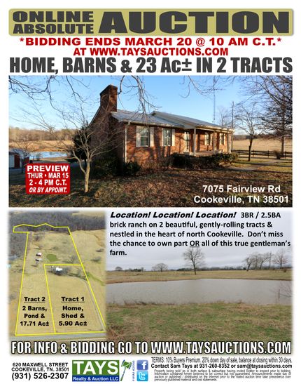 Horse Property in Putnam County, Tennessee