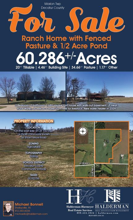 Farm Property in Decatur County, Indiana