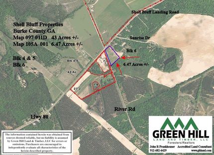 Timberland Property in Burke County, Georgia