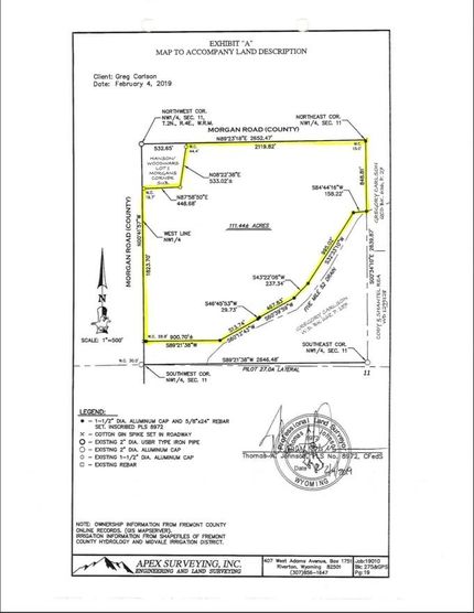 Property in Fremont County, Wyoming