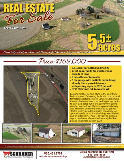 Farm Property in Grant County, Wisconsin