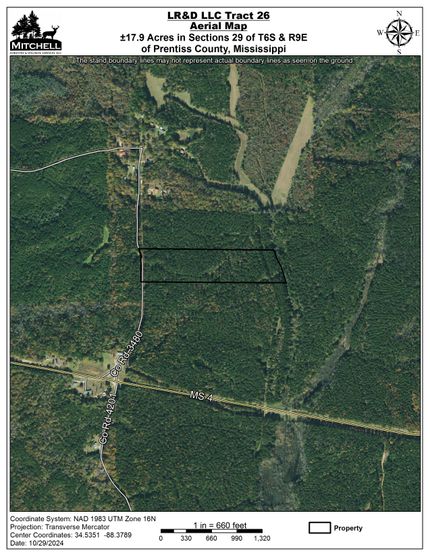 Undeveloped Land for sale in Prentiss County, Mississippi