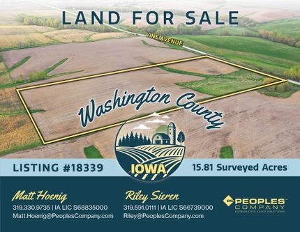 Undeveloped Land for sale in Washington County, Iowa