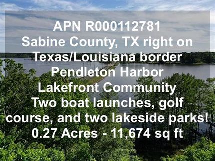 Recreational Property for sale in Sabine County, Texas