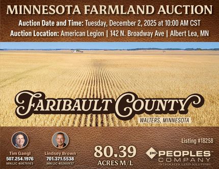 Farm Property for sale in Faribault County, Minnesota