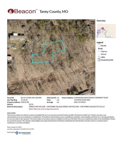 Undeveloped Land for sale in Taney County, Missouri