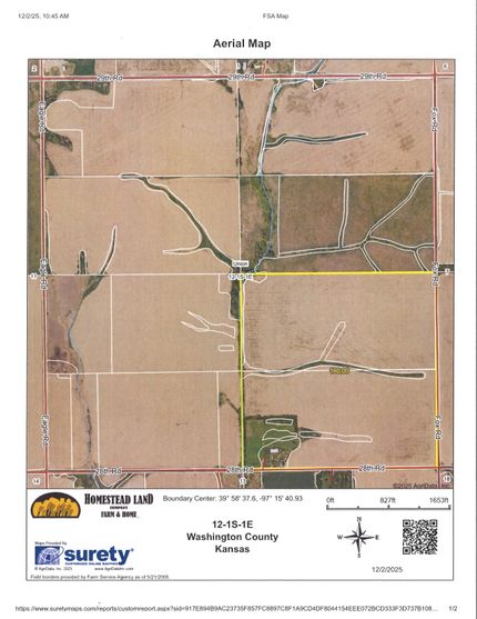 Farm Property for sale in Washington County, Kansas