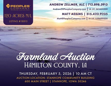 Undeveloped Land for sale in Hamilton County, Iowa