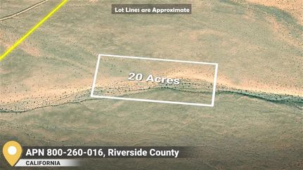 Undeveloped Land for sale in Riverside County, California