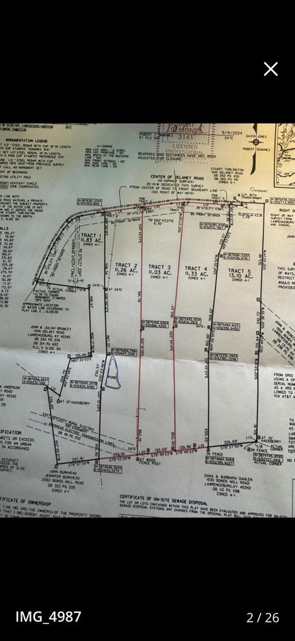 Undeveloped Land for sale in Anderson County, Kentucky