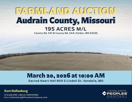 Farm Property for sale in Audrain County, Missouri