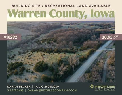 Undeveloped Land in Warren County, Iowa