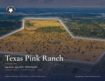 Farm Property for sale in Burnet County, Texas