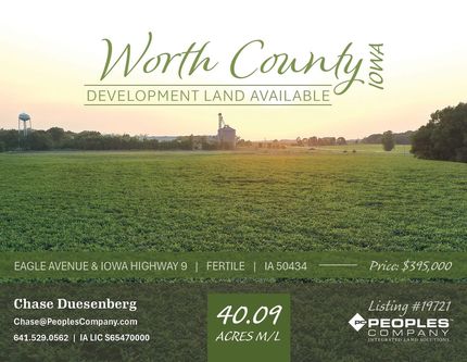 Farm Property for sale in Worth County, Iowa