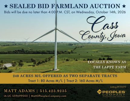 Farm Property for sale in Cass County, Iowa