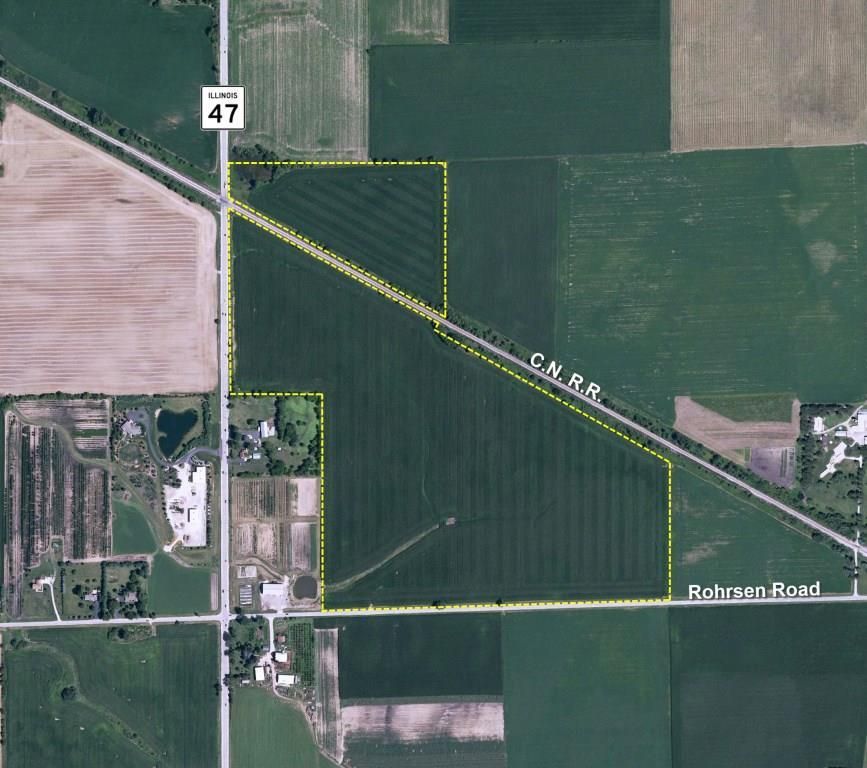 Illinois Route 47 & Rohrsen Road, Plato Center, IL 60170 Land and Farm