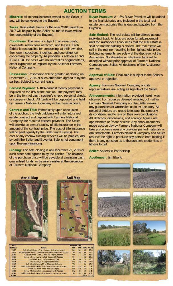 325 Acres, Wilsonville, NE Land and Farm