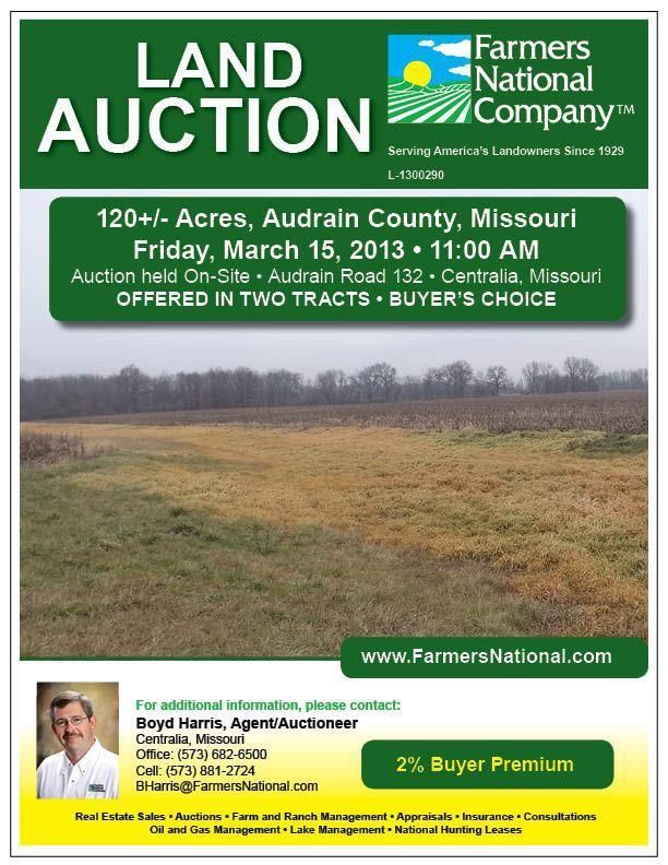 120 Acres, Centralia, MO Land and Farm