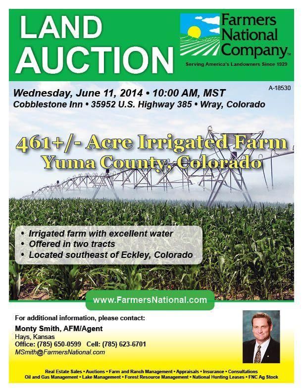 461 acres in Eckley, CO, Land and Farm