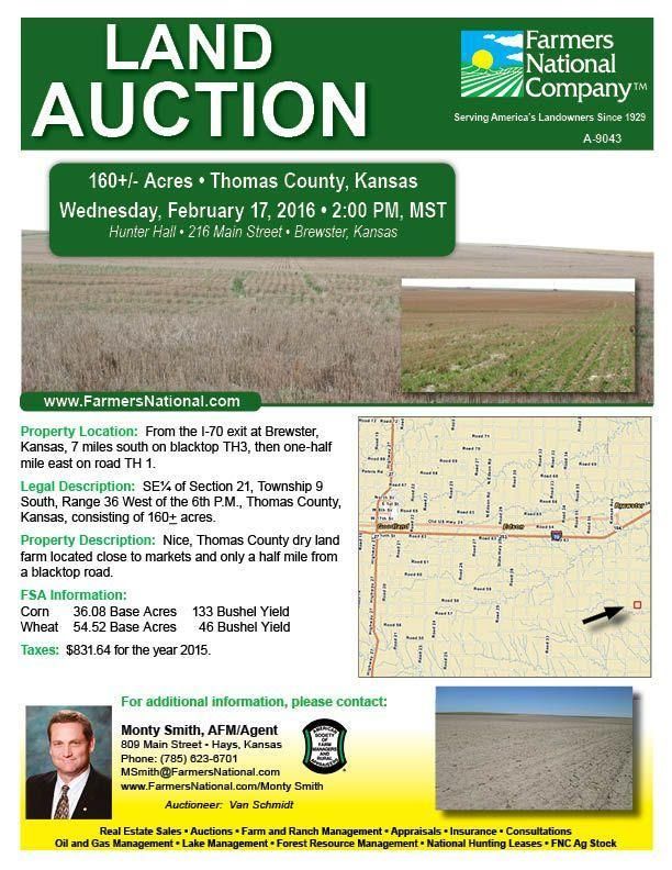160 Acres, Brewster, KS Land and Farm