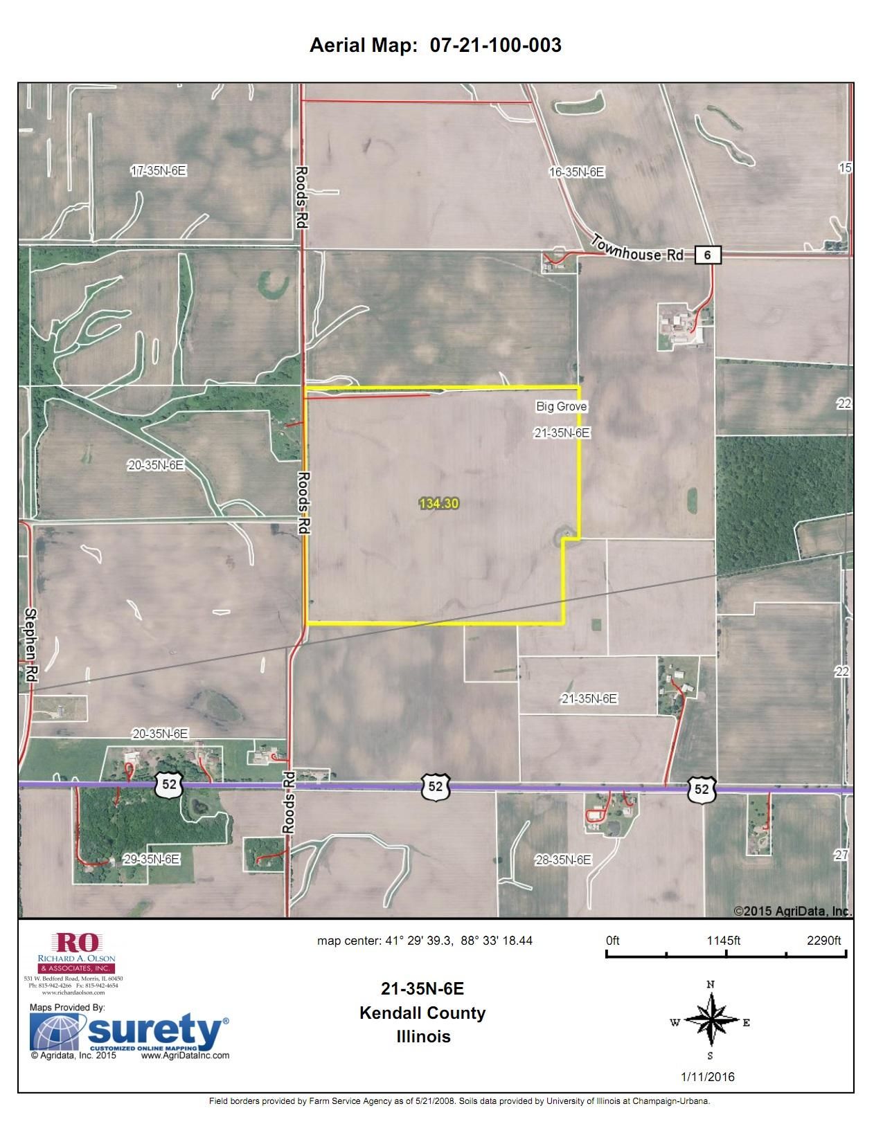 134.3 Acres, Roods Rd, Newark, IL 60541 Land and Farm