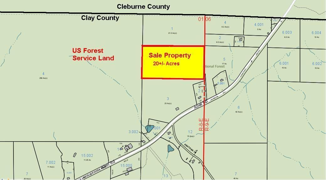20 Acres, Abel Road, Delta, AL 36258 Land and Farm