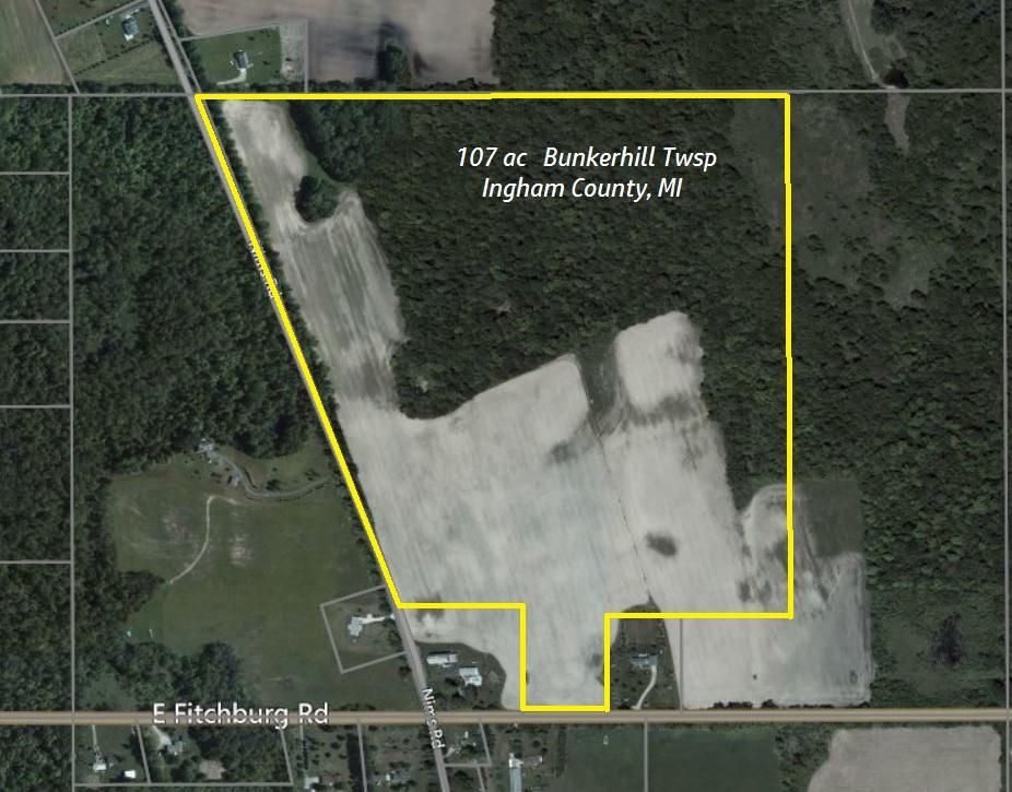 107 Acres, 4601 Nims Rd, Leslie, MI 49251 Land and Farm