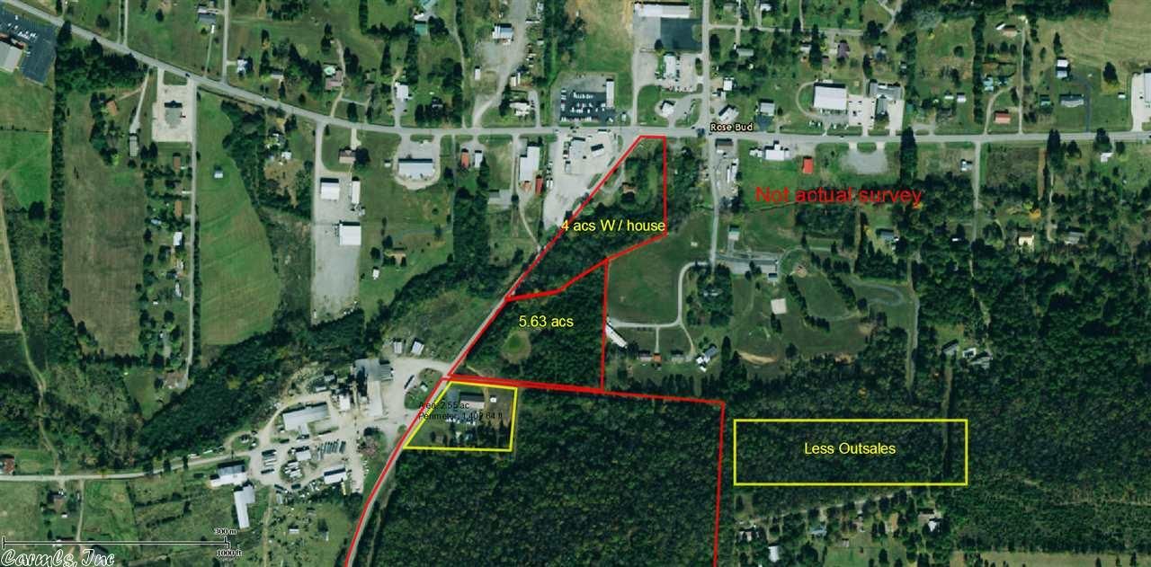 4 Acres, corner hwy 5, Rose Bud, AR 72137 Land and Farm