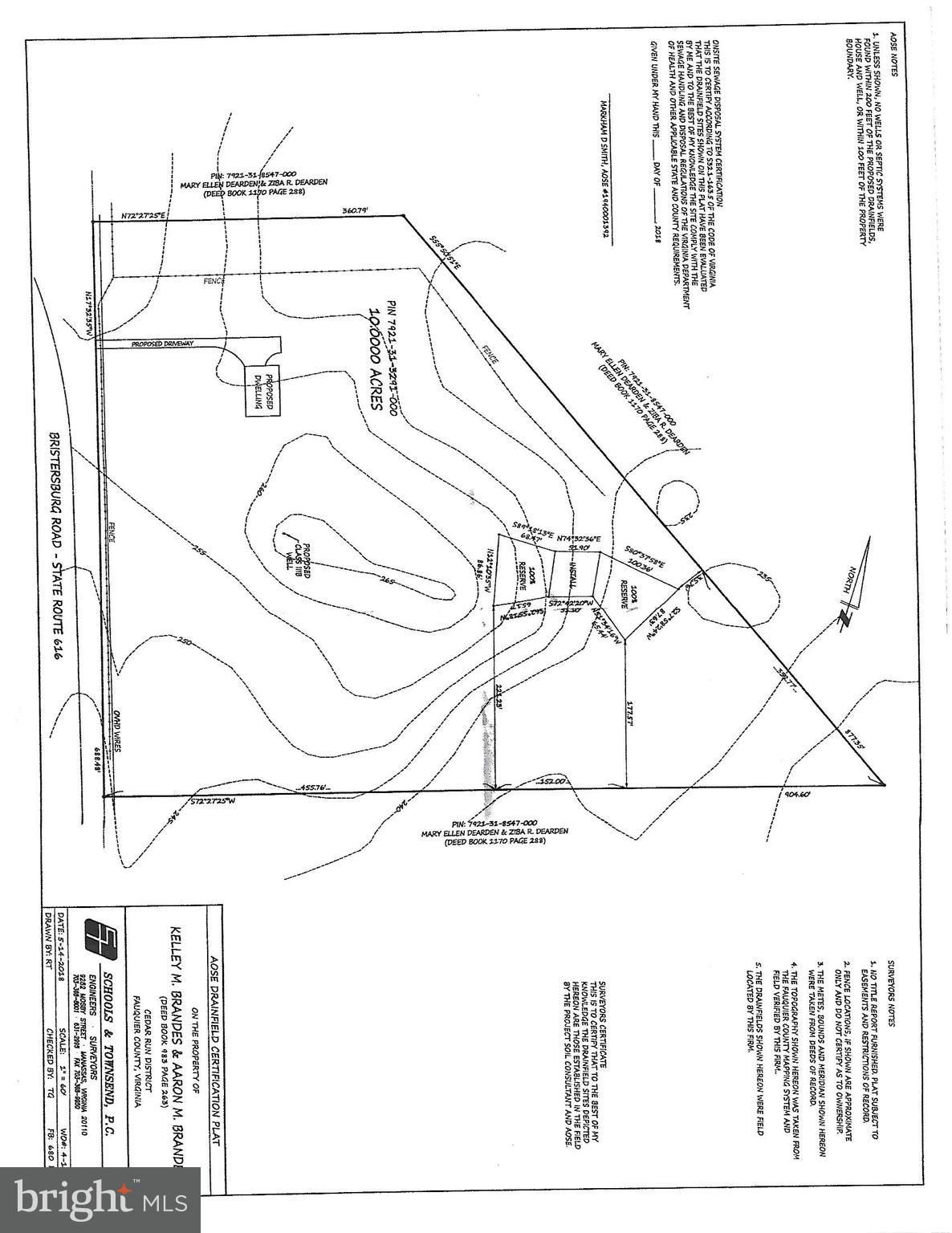 10 Acres, BRISTERSBURG ROAD, Catlett, VA 20119 Land and Farm