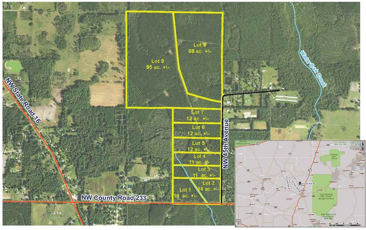 12 Acres, Lot 6 NW 45th Avenue, Starke, FL 32091 Land and Farm