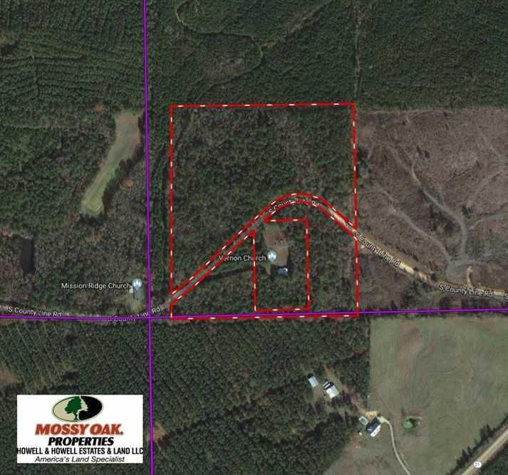 30.6 Acres, South County Line Road, Shuqualak, MS 39351 Land and Farm