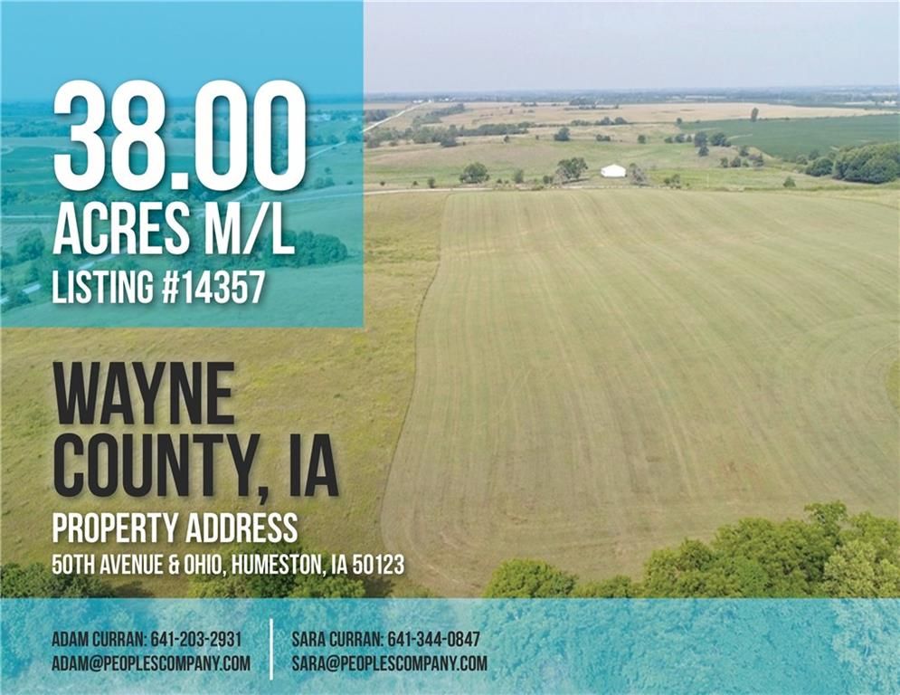 38 Acres, 00 50th Avenue, Humeston, IA 50123 Land and Farm