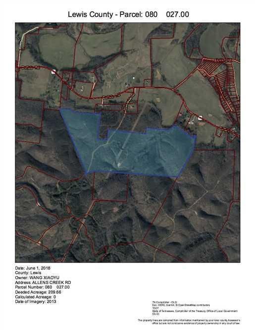 209.66 Acres, Allens Creek Rd, Hohenwald, TN 38462 Land and Farm