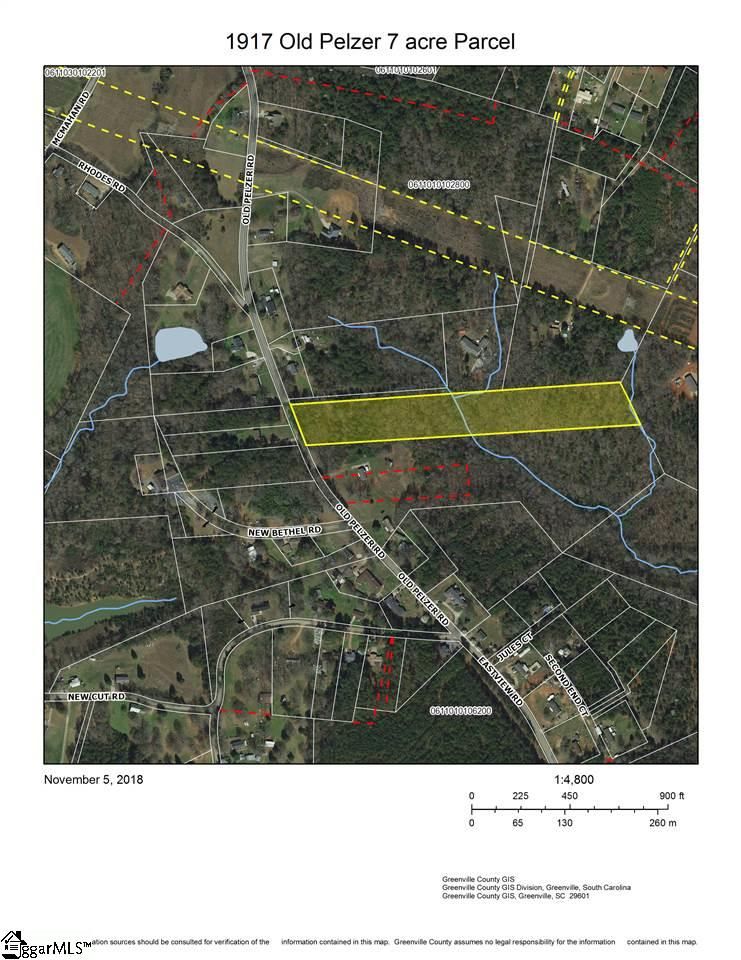 7 Acres, 1917 Old Pelzer Road, Piedmont, SC 29673 Land and Farm