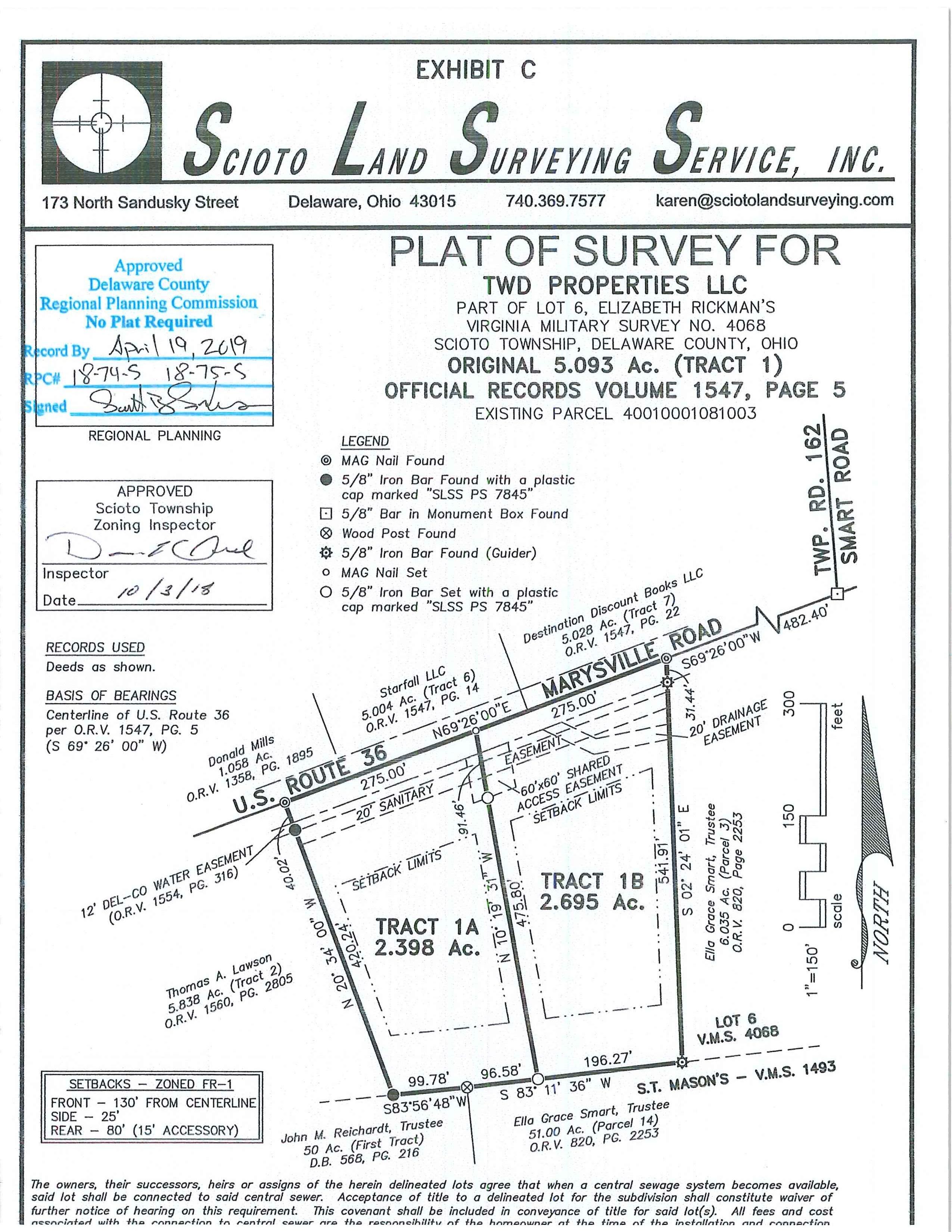 0 Marysville Rd Tract 1A, Ostrander, OH 43061 MLS 219001226 Land