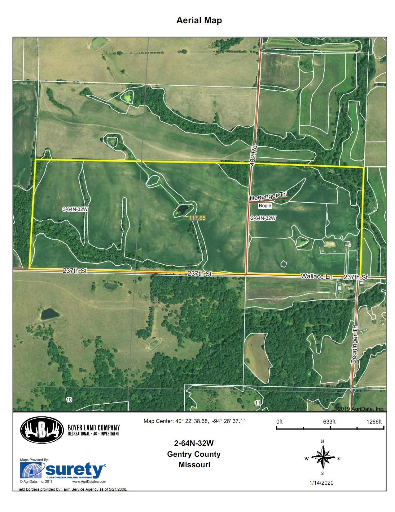 117 Acres, 237th Street, Stanberry, MO 64489 Land and Farm