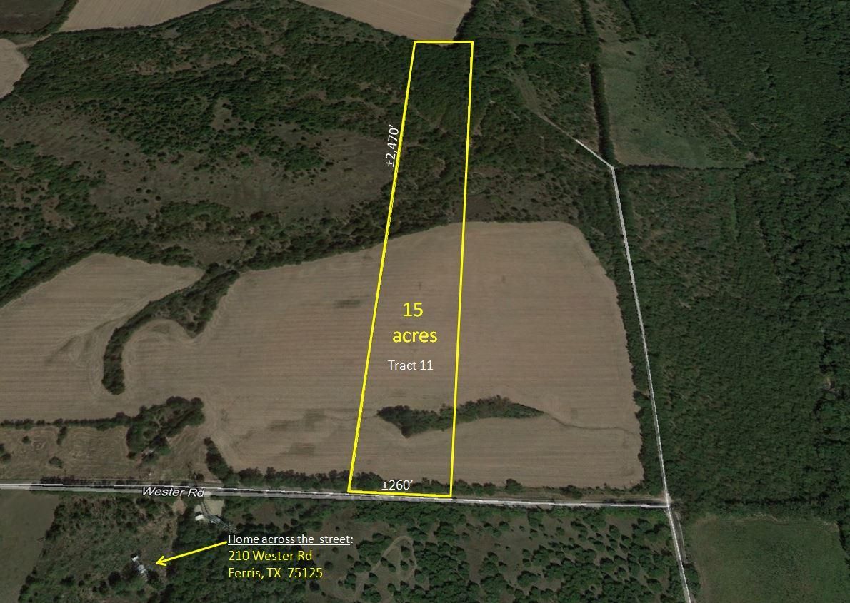 15 Acres, Wester Road, Ferris, TX 75125 Land and Farm