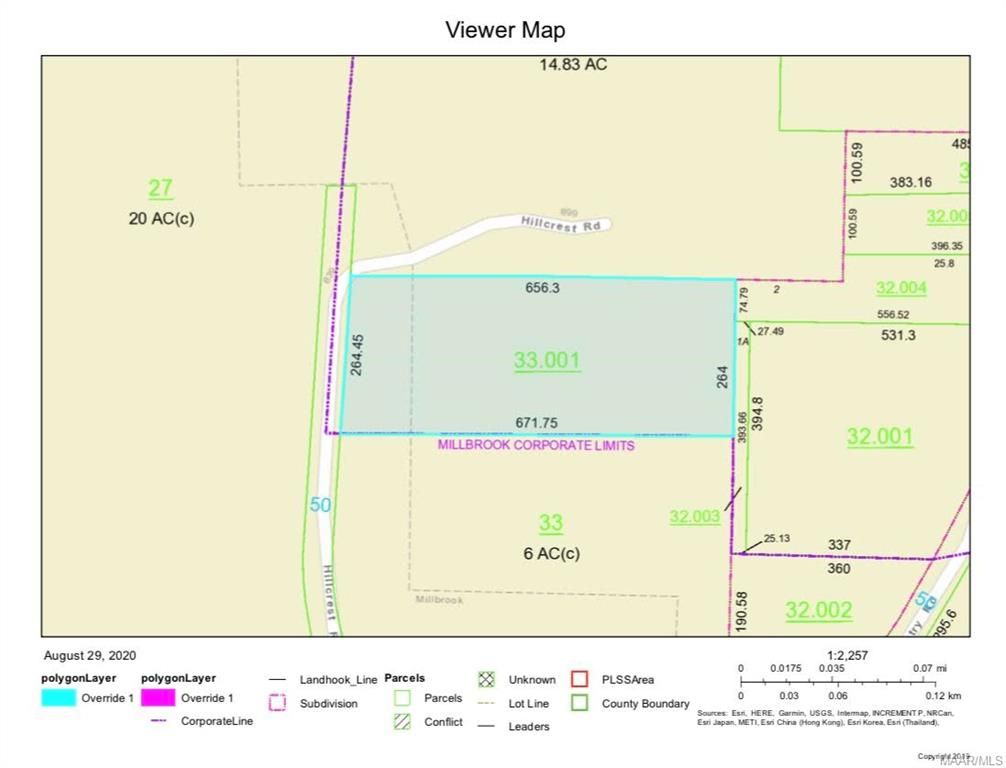 4 Acres, 7590 Hillcrest Drive, Millbrook, AL 36054 Land and Farm