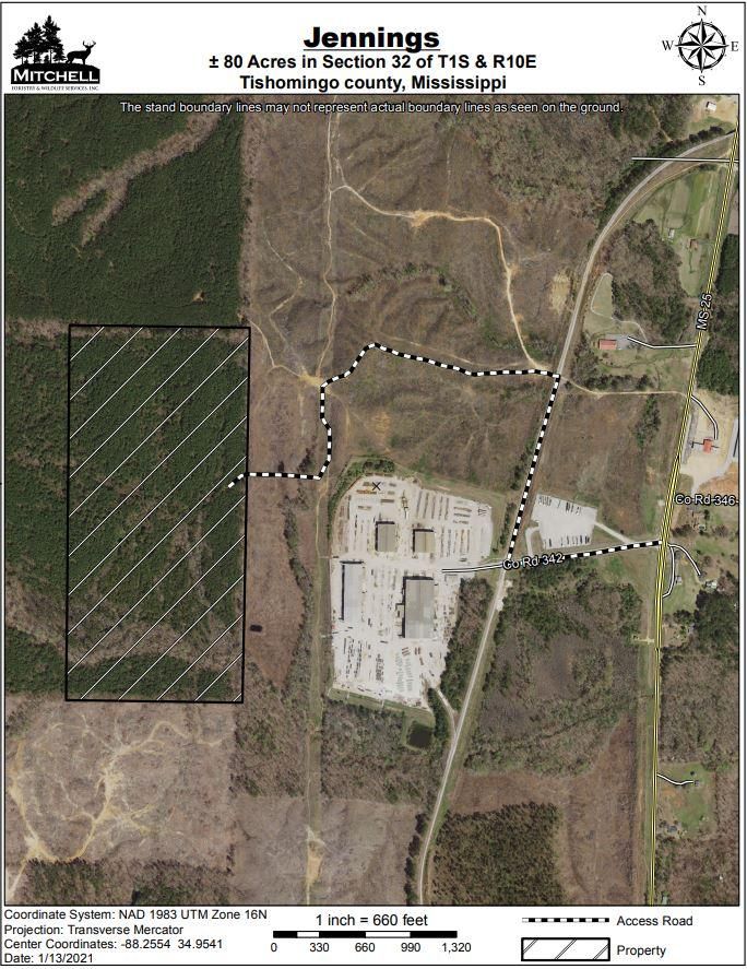 80 acres in Iuka, MS, 38852 Land and Farm