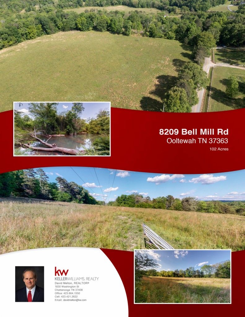 102 Acres, 8209 Bell Mill Road, Ooltewah, TN 37363 Land and Farm