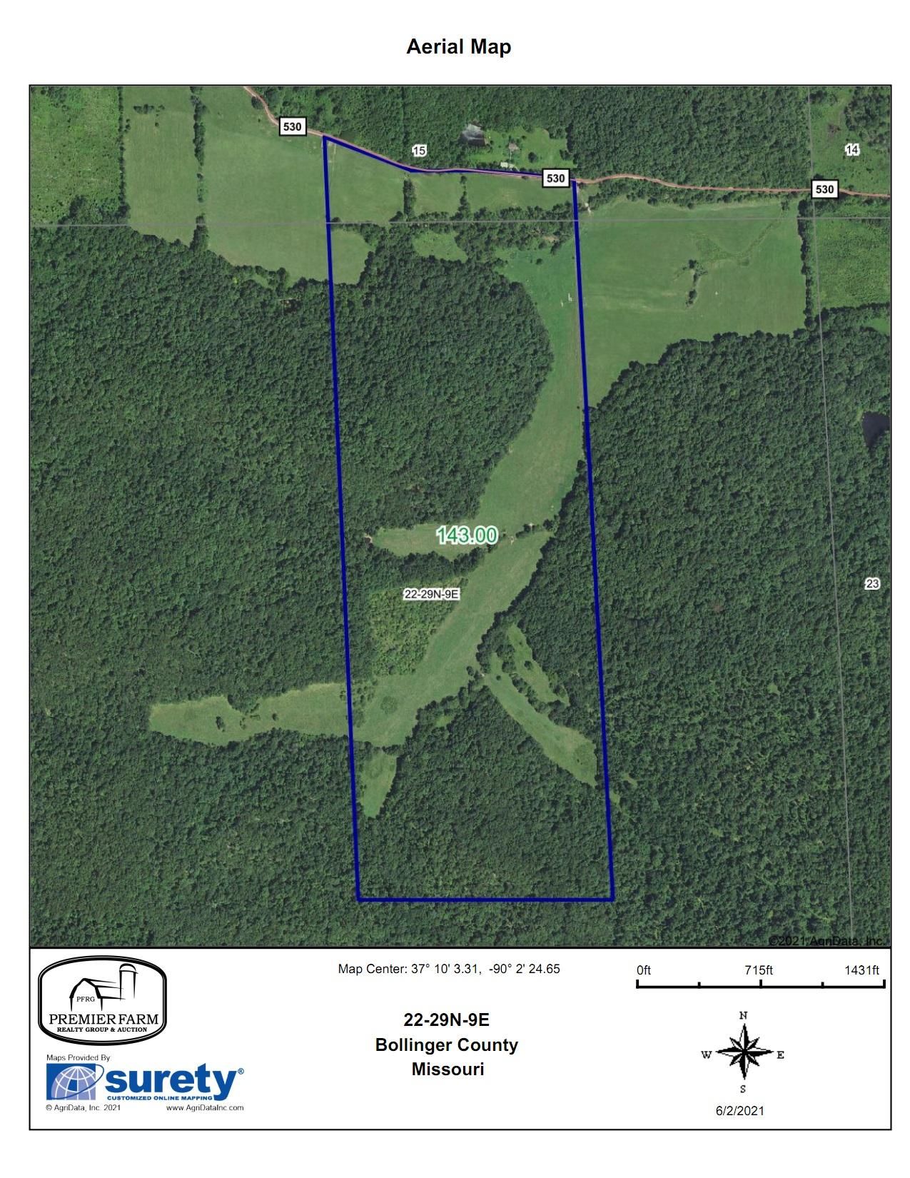 143 Acres, Zalma, MO 63787 Land and Farm