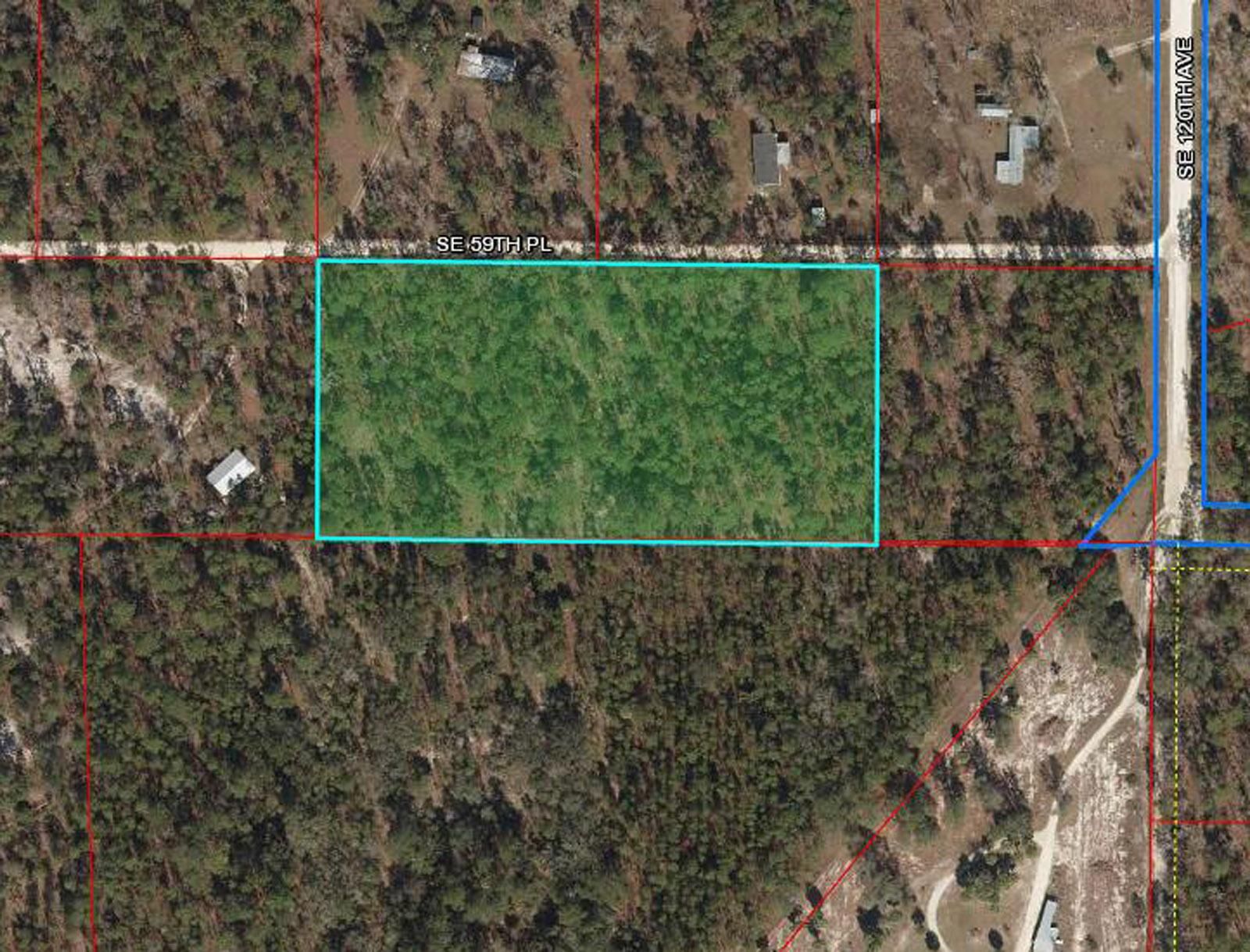 5.16 Acres, 11850 Southeast 59th Place, Morriston, FL 32668 Land and Farm