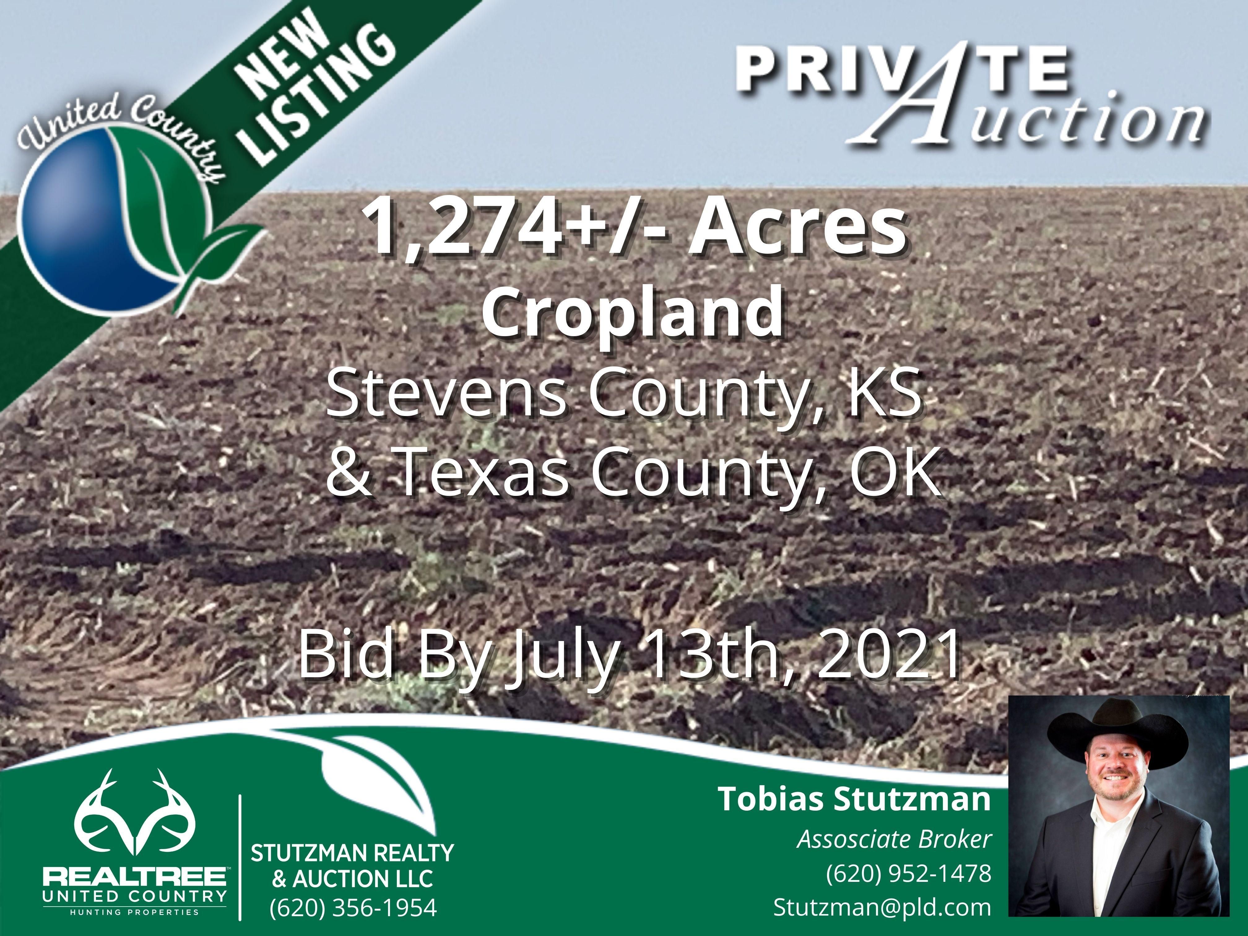 1,274 acres in Hugoton, KS, 67951 Land and Farm