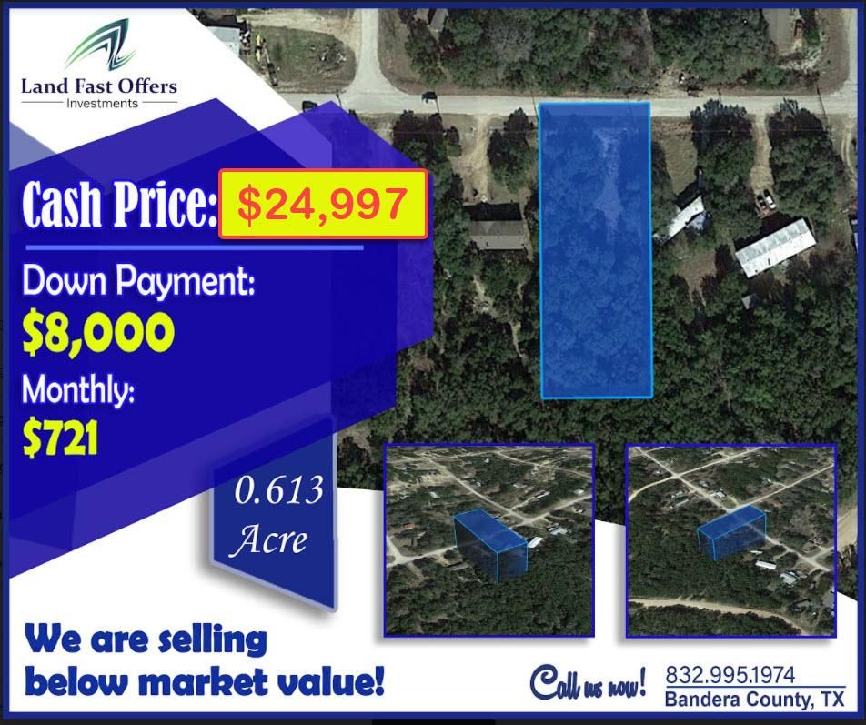 0.61 acres in Bandera County, Texas